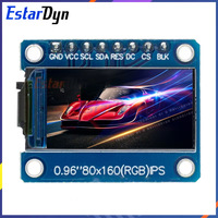 HD 65K 0.96 inch TFT Display Ips LCD Screen Drive IC ST7735S 3.3V 160x80 SPI Interface for Arduio Full Color LCD Display Module