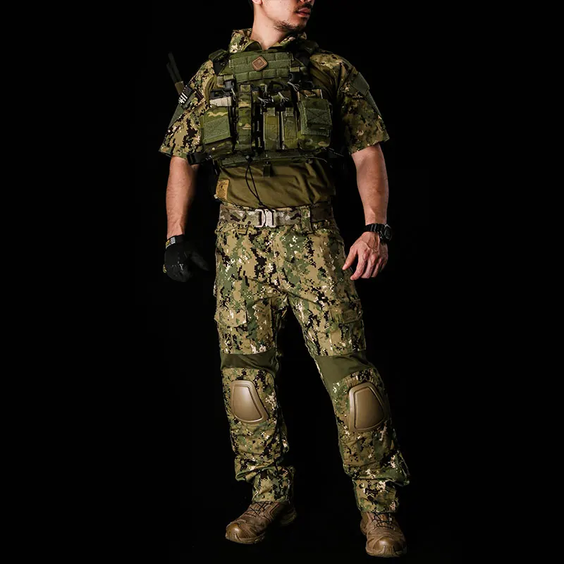 Emersongear wersja letnia zestaw bojowy jednolite ubrania garnitur koszule spodnie polowanie piesze wycieczki Outdoor Airsoft EM6902