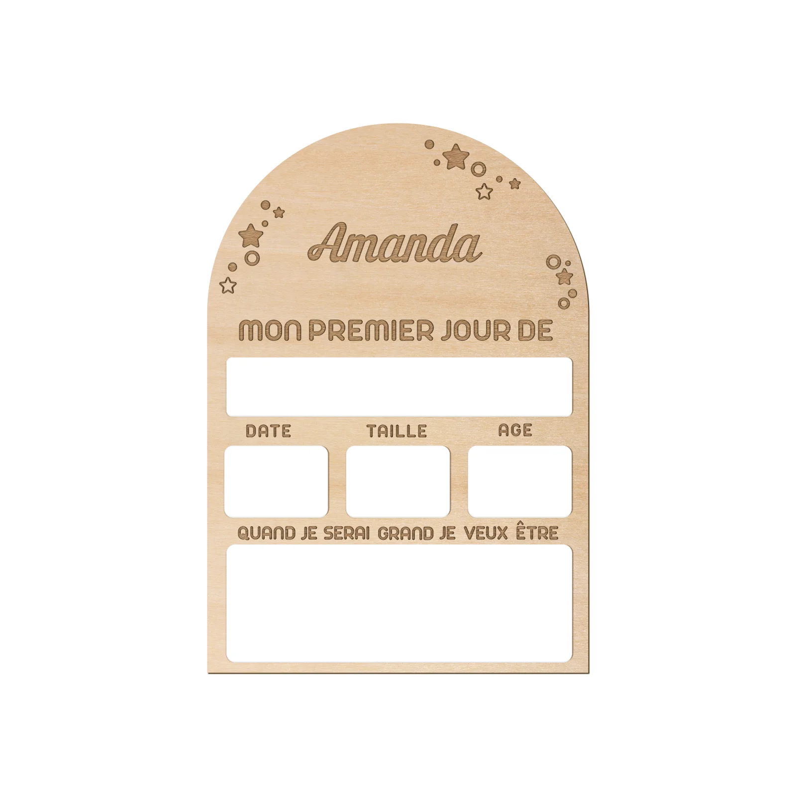 French School Memory Board - Personalized 