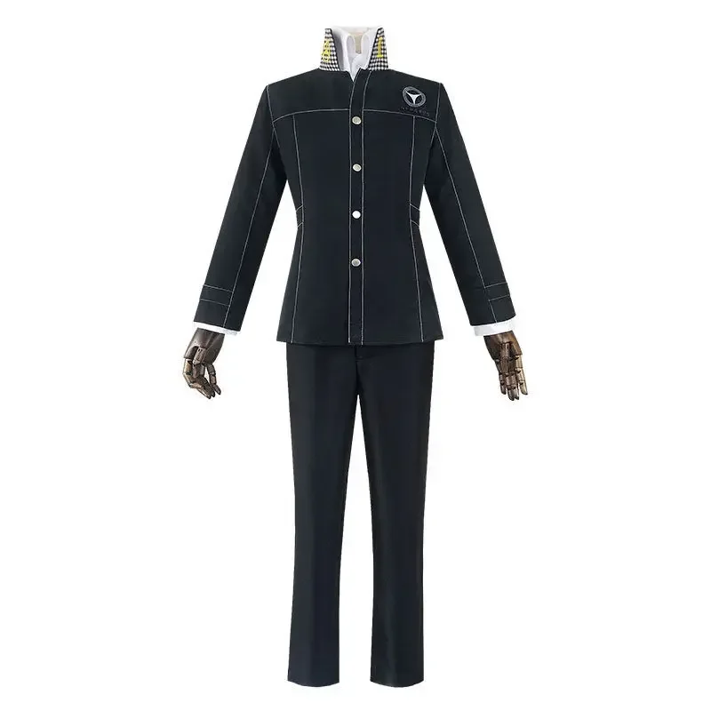 Anime Person 4 P4 Shin Megami Tensei Narukami Yu Cosplay Costume Hight School Uniform Boy Halloween Role Play Jacket Coat