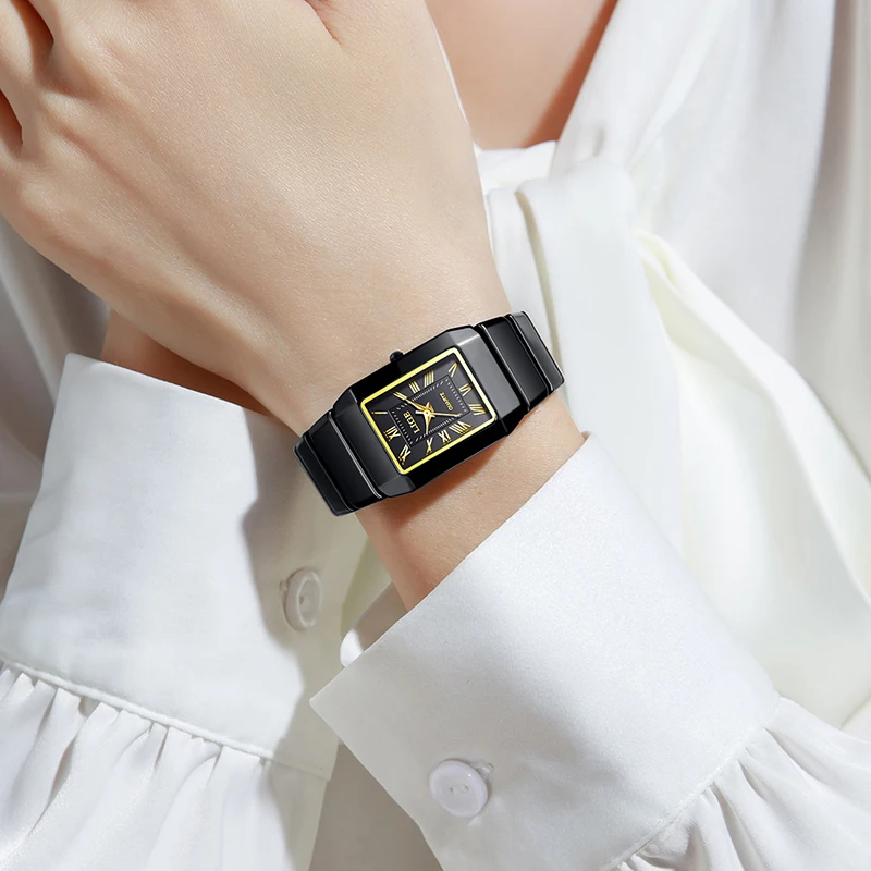 2026 LIGE Top Brand Luxury Womens Watch Fashion Ceramic Quartz Wristwatches Waterproof Elegant Watches Ladies Gifts Reloj Mujer