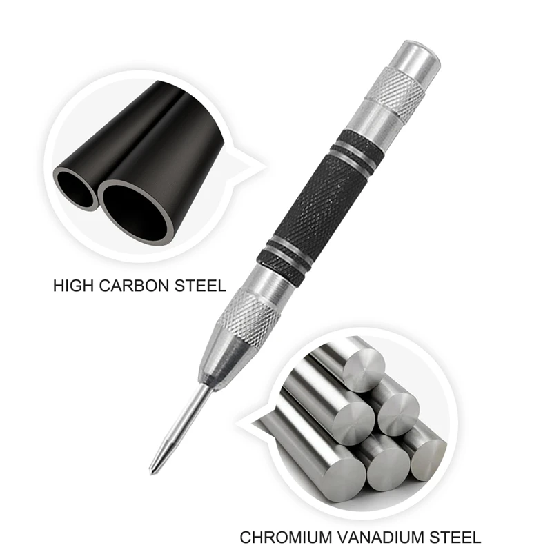 Newshark Automatic Center Punch Automatic Metal Punch Tool Woodworking Tools Loaded Marker Wood Chisel Hand Drill Drills locator