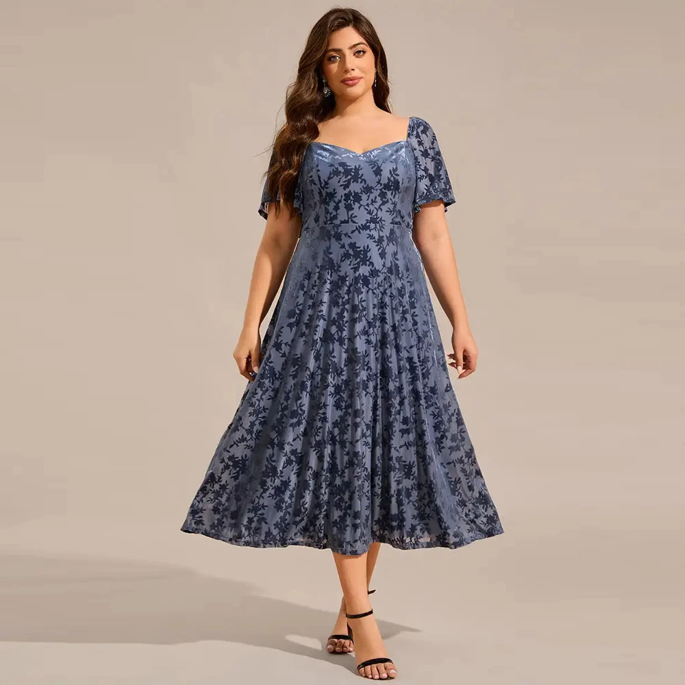 baziiingaaa-party-dress-plus-size-exquisite-square-neckline-tea-length-wedding-guest-dresses-with-jacquard-decoration