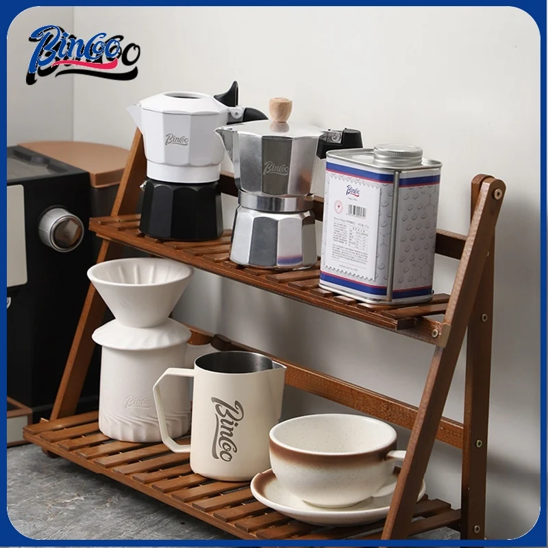 BINCOO Coffee Utensil Storage, Coffee Accessories Storage Rack, Easy Installation, Kitchen Storage Rack, Home Countertop Spice