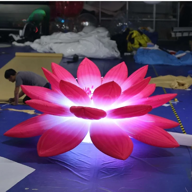 Giant Inflatable Flower For Opening Ceremony  Inflatable Flowers Weeding Decoration Lighting