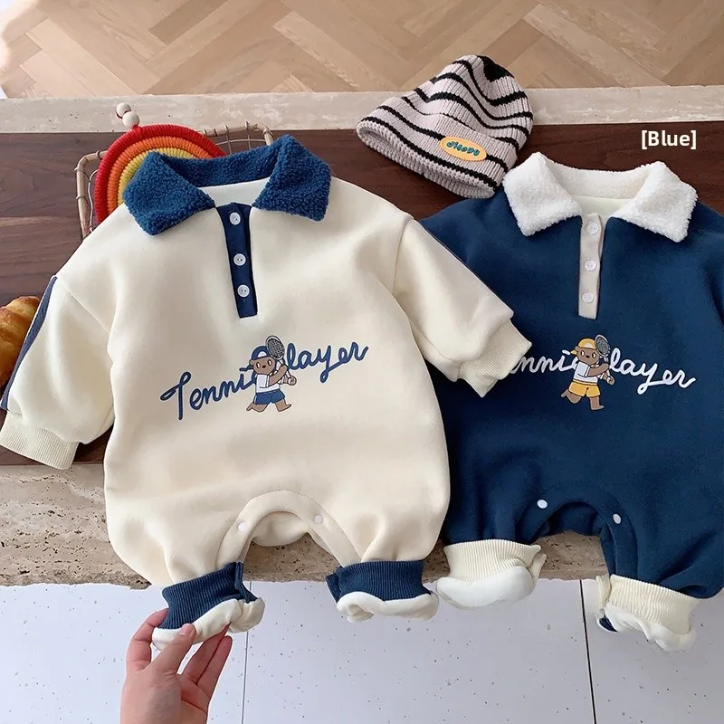 

Fce Lined Baby Rer Outfit Autumn Winter New Sle Infant Cling Suit Trendy Baby Clothes Baby Rers And Jumpsuits