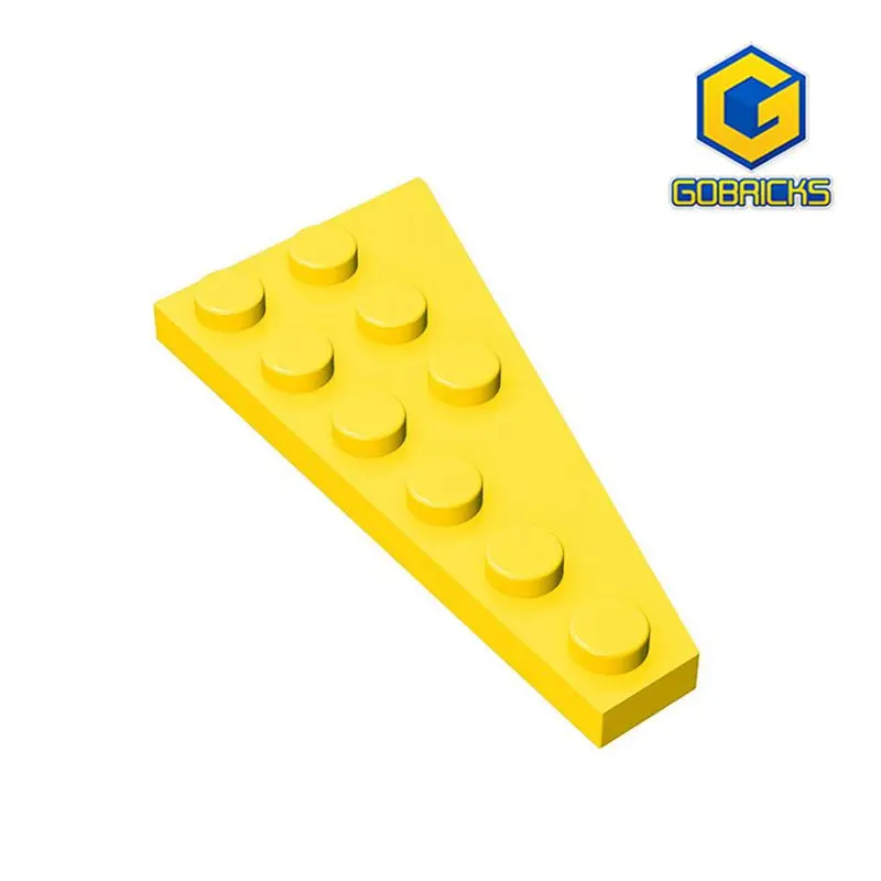 Gobricks GDS-551 Wedge, Plate 6 x 3 Left  compatible with lego 54384 pieces of children\'s DIY Building Blocks Technical