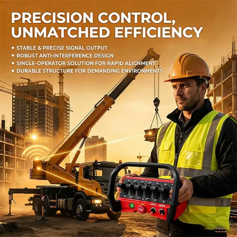 6 Lever Proportional Automatic Crane Remote Control IP68 Controller 12V 24V Retrofit Radio