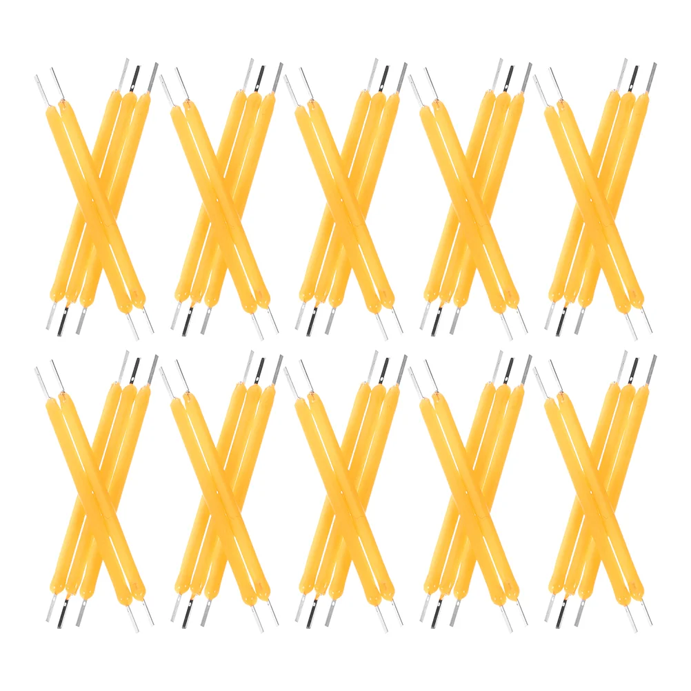 

50PCS Filament 38mm Hard Lamp Parts LED Bulb Filament Replacement Light Fixtures Accessory Warm White 2700K Cozy