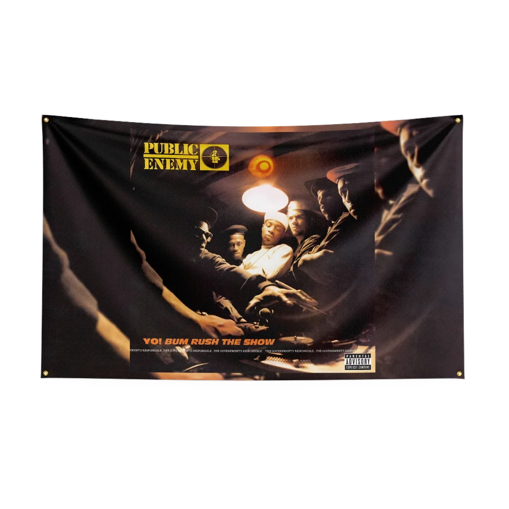 3x5 Ft Heavy Rock Band P-Public Enemys Flag Polyester Digital Printing Banner for Bedroom Wall Art Out Door Tapestry Decoration