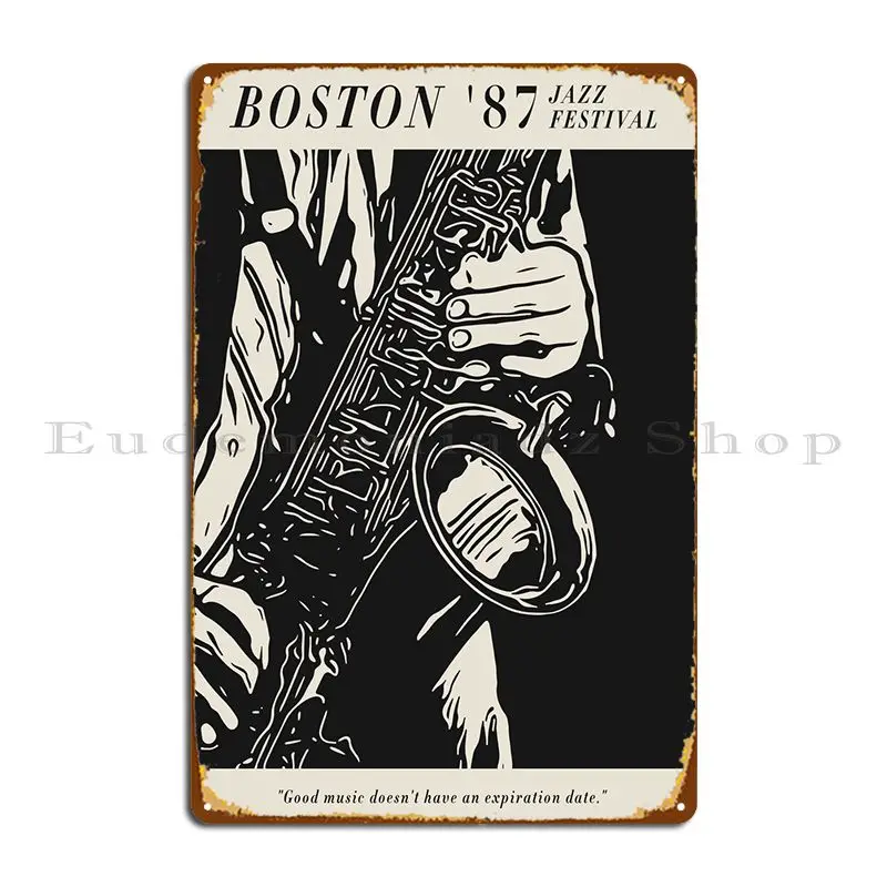 

Boston Jazz Festival Metal Signs Rusty Club Cinema Printing Printed Tin Sign Poster