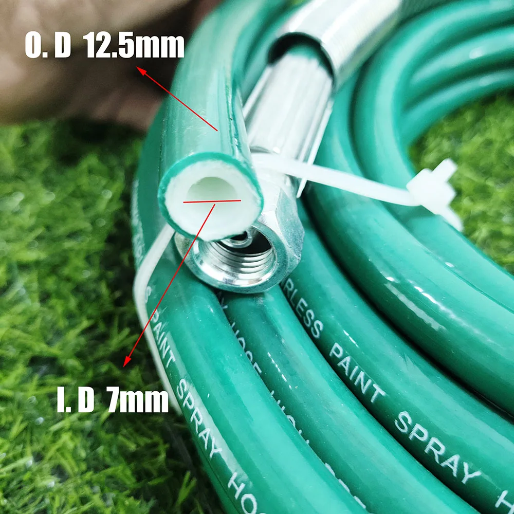 High Pressure Spraying Machine Accessories, Ultra Flexible Double-layer Fiber Nylon 1/4 7250PSI High-Pressure Pipe Spray Gun