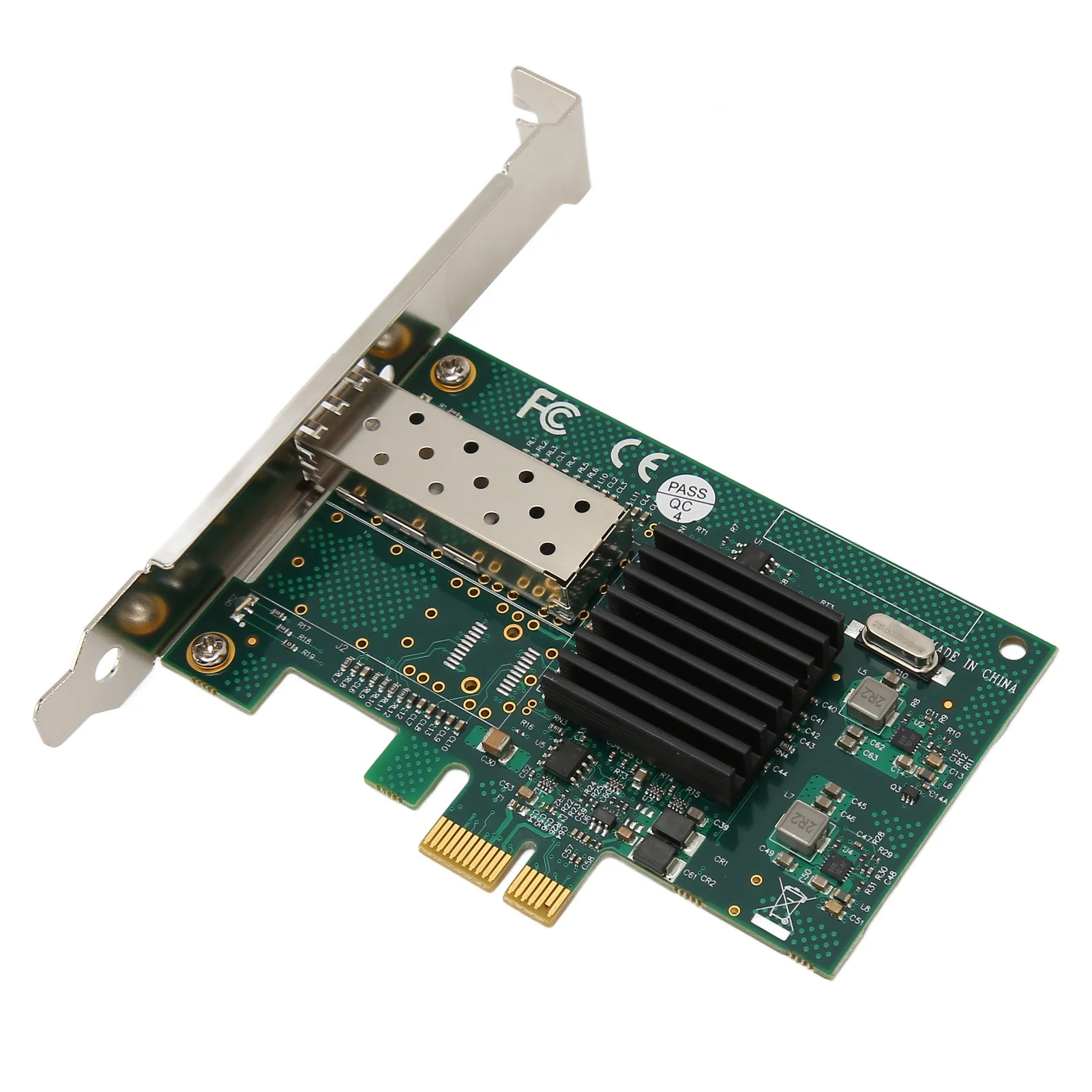 PCIe X1 Single SFP Port Network Card 1000Mbps LC Port PCI Express Ethernet LAN Adapter for Linux for Windows