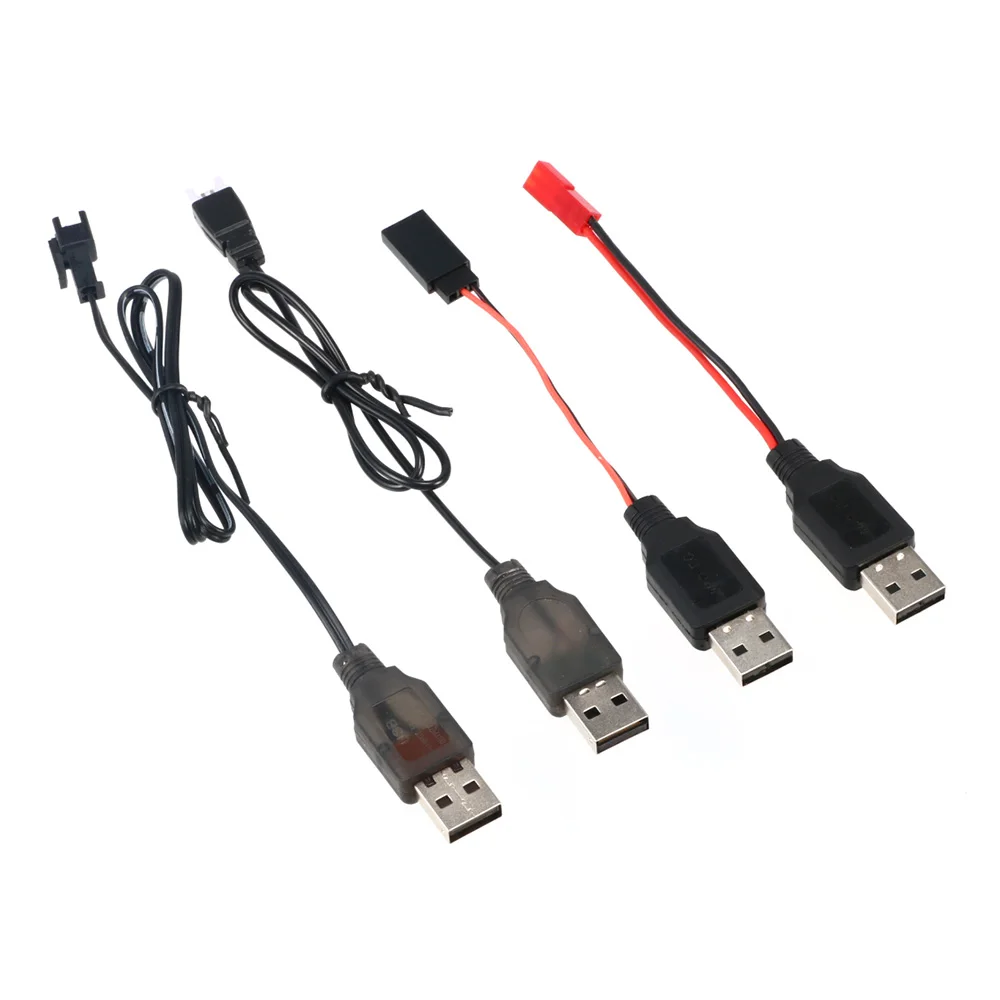 RC USB-Ladekabel für 3,7V Lithium-Akku mit USB-zu-JST/SM/Futaba-Stecker für 3Rc Drohne Quadcopter – Detail 1