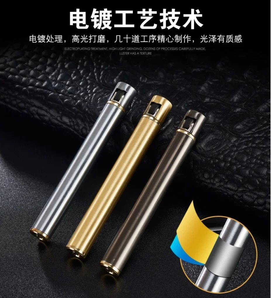 موضة جديدة صغيرة معدنية يندبروف جت الشعلة ولاعة السجائر الغاز لهب نفاث ولاعة السجائر (بدون غاز) #4