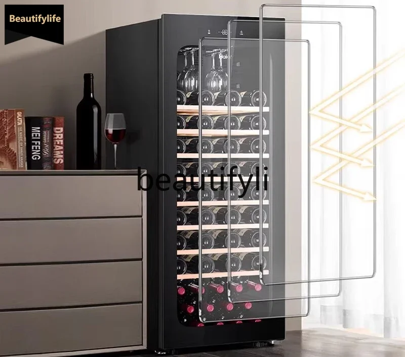 

Z189 a01 Red Wine Cabinet 196 Liters Household 84 Bottles Wind Cooling Frost-Free Office Living Room Refrigerated Fresh Wine Cab