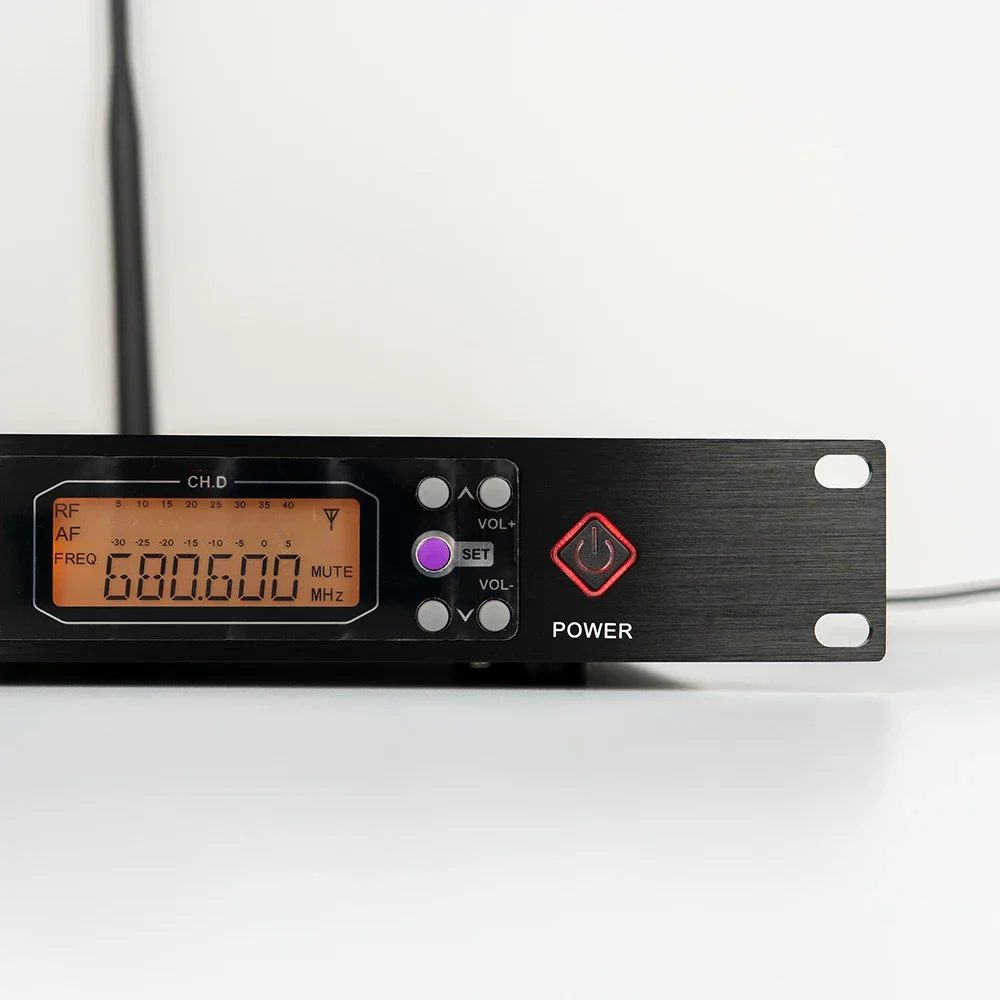 K408 Professional UHF 4 Channel Headset Portable Wireless Microphone Mic System