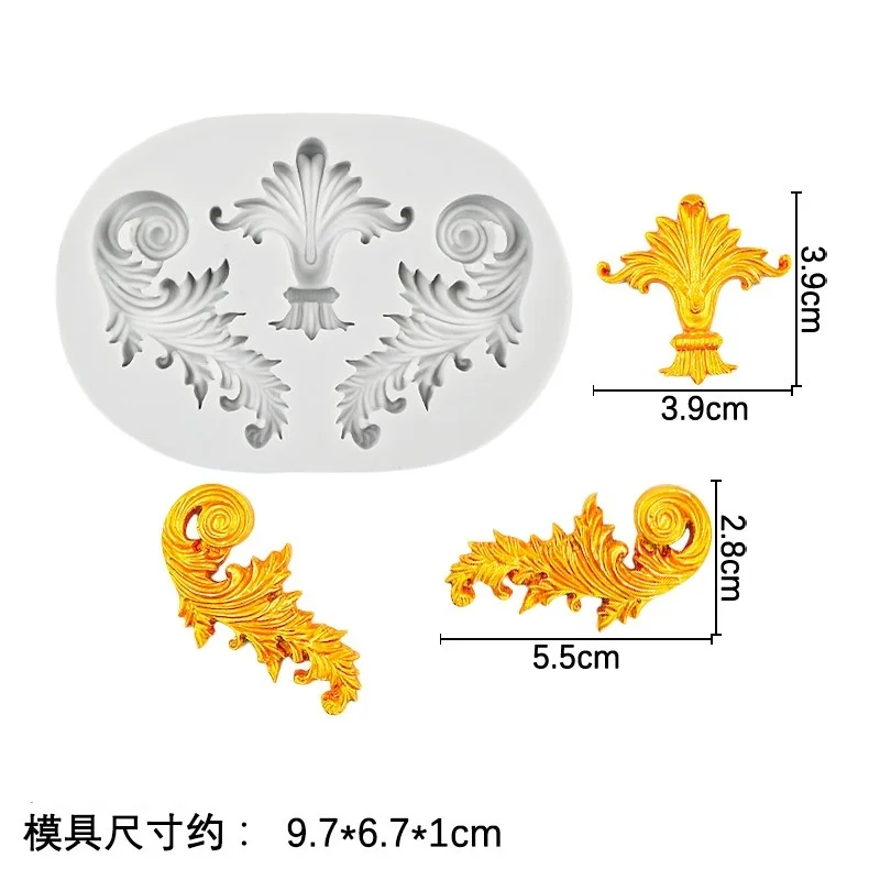 3D Cake Lace Silicone Mold DIY Kitchen Baking Tool Relief Rope Cake Border Mould For Fondant Chocolate Cake Decorating Crafts 6
