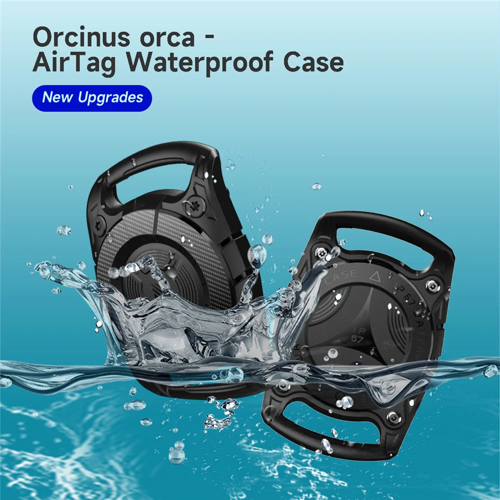 Apple AirTag Locator com Fix Keychain parafuso, plástico rígido proteger caso, impermeável, Anti-Lost, Anti-Scratch para crianças, Pet Collar, Fix