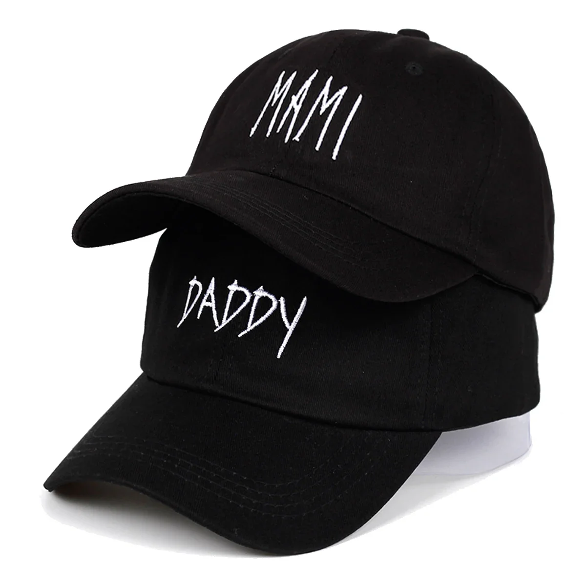 Unisex DADDY MAMI Letter Embroidery Baseball Caps Spring and Autumn Outdoor Adjustable Casual Hats Sunscreen Hat Sports Cap
