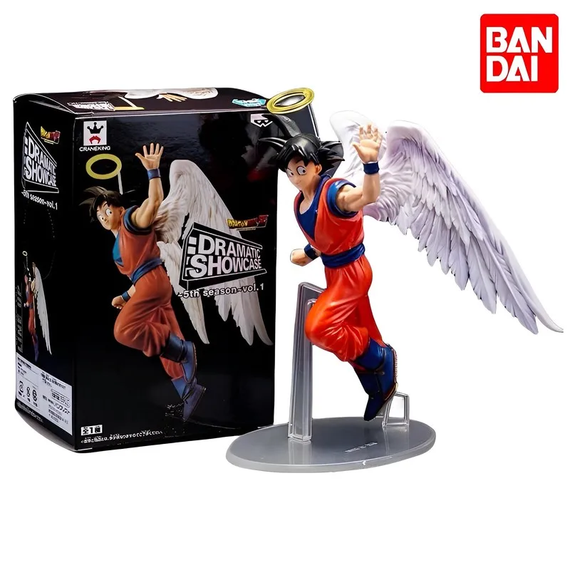 New Bandai Ds Dragon Ball Son Gokuu Angel Action Figure Anime Model Doll Collectible Table Ornaments Children Toys Gift