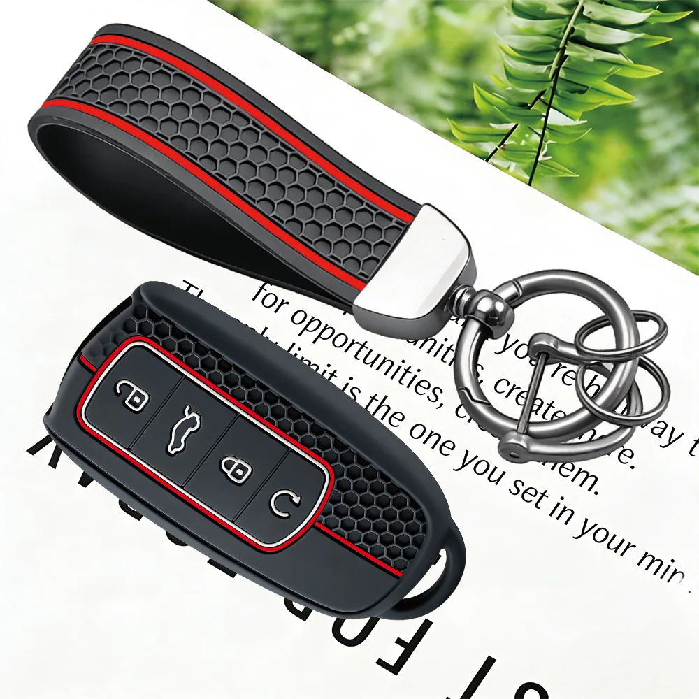 Silicone Car Key Case Cover For Chery Omoda C5 5 fx 7 Tiggo 8 PLUS 8 Pro 7 Pro Arrizo 5 PLUS 2021 2022 2023 Auto Accessories