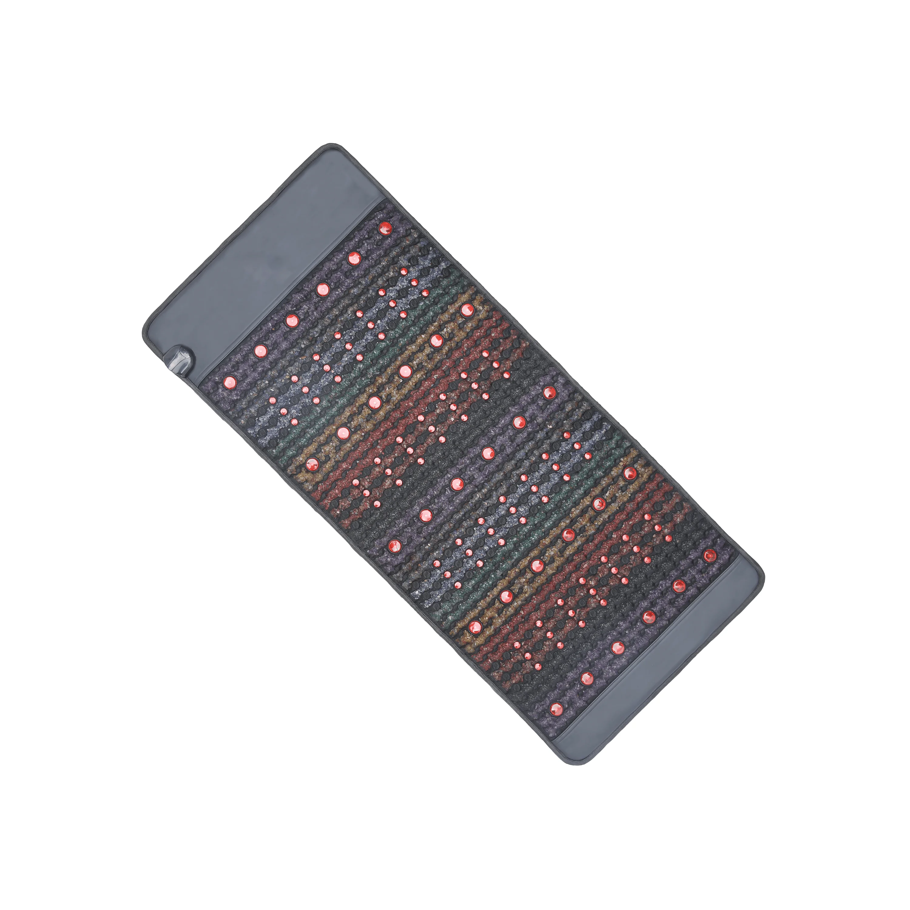 Luxuryade B148 Therapy Amethyst Pemf Heating Massage Mat Photon Red Light Infrared Heated Body Bio Negative Ion Back Mattress