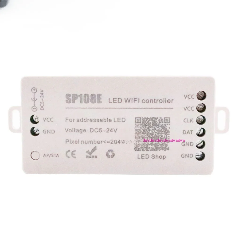 SP108E Wifi Magic Controller WS2812B WS2811 WS2813 Etc LED Strip Module Smart App Wireless Control IOS 10/Android 4.4 DC5-24V