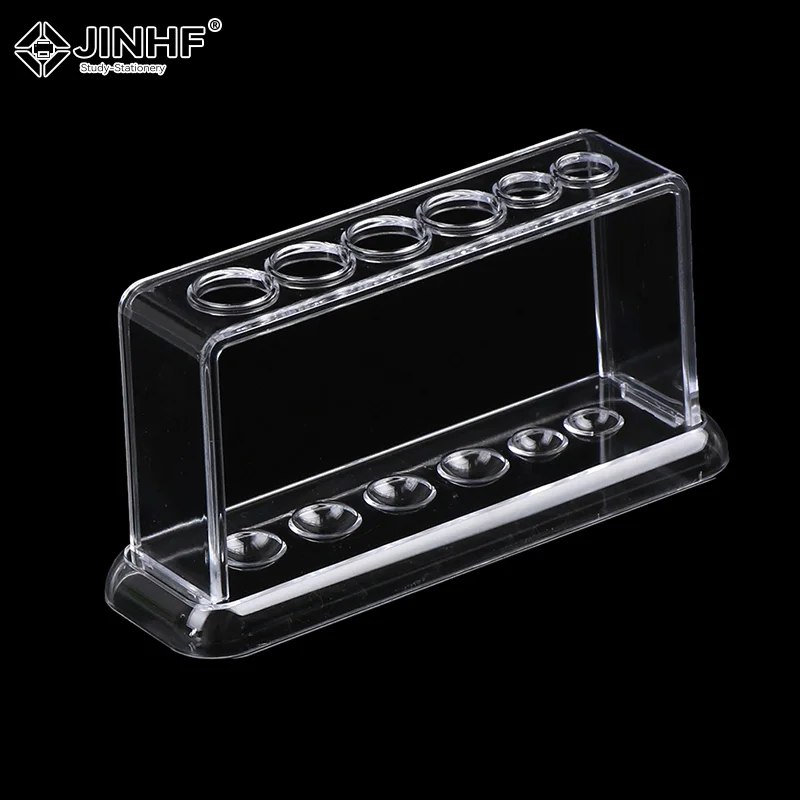 Plastic Clear Test Tube Rack 6 Holes Holder Lab Test Tube Stand Burette Support Shelf Laboratory Centrifuge Tube Rack Holder
