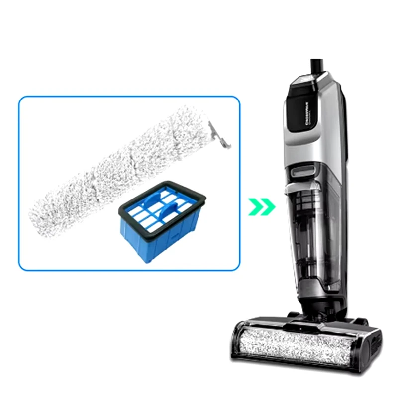 ウェットおよびドライ掃除機ローラーブラシ、フィルターアクセサリー、交換用スペアパーツ、Bissell Crosswave Omniforce 3882に適合