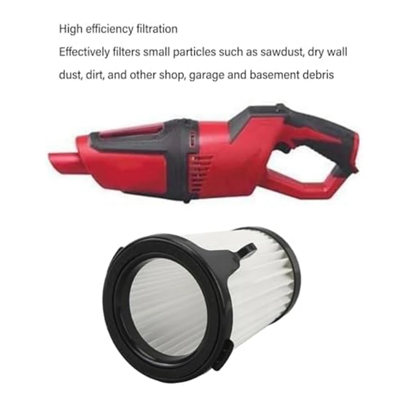 Für Milwaukee 49-90-100 Hepa Filter Ersatzteile für m12 2004-20 Kompakt vakuum, für Milwaukee, wasch bar und wieder verwendbar