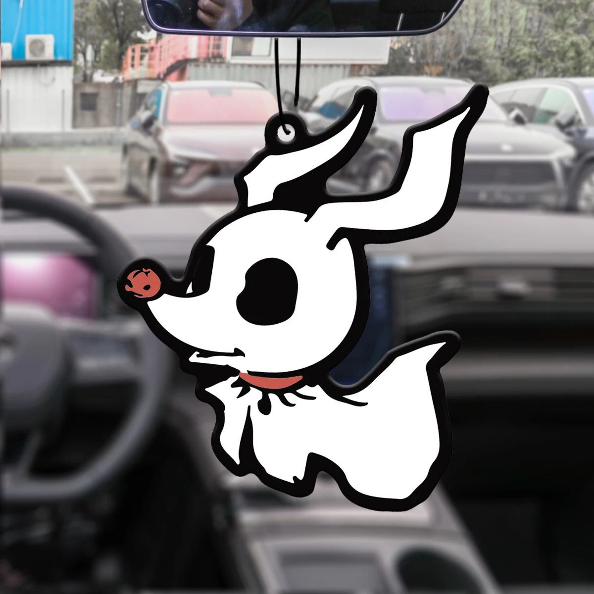 Halloween Ghost Dog Horror Dark Car Aromatherapy Tablets, Wardrobe Air Freshener, Perfume, Rearview Mirror Decoration, Car Accessories Interior Pendant, Natural Scent Purifying Air, Anime Cartoon Toilet Sachet, Living Room Office Room Bedside Pendant