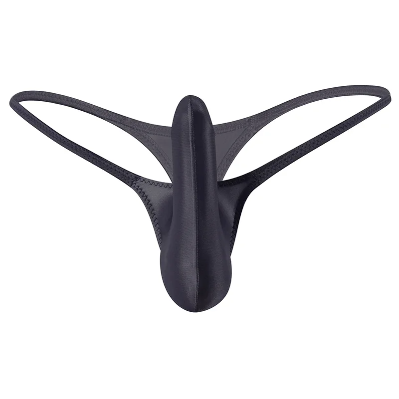 New Hot Mens G Strings Thongs Men Penis Men\'s glossy thong Bikini Pouch Panties Men Underwear Sexy T-back Ultra-thin Solid