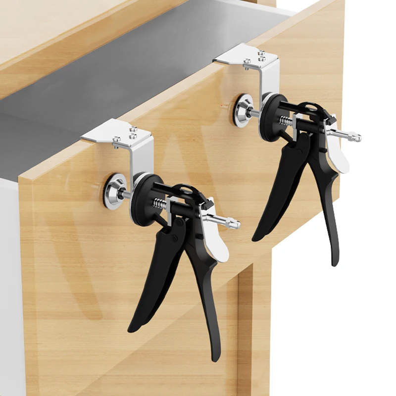 

Fast Press Drawer Clamp, Panel Adjustable Telescopic Woodworking Special Installation Panel Auxiliary Fixed Clamp Holder