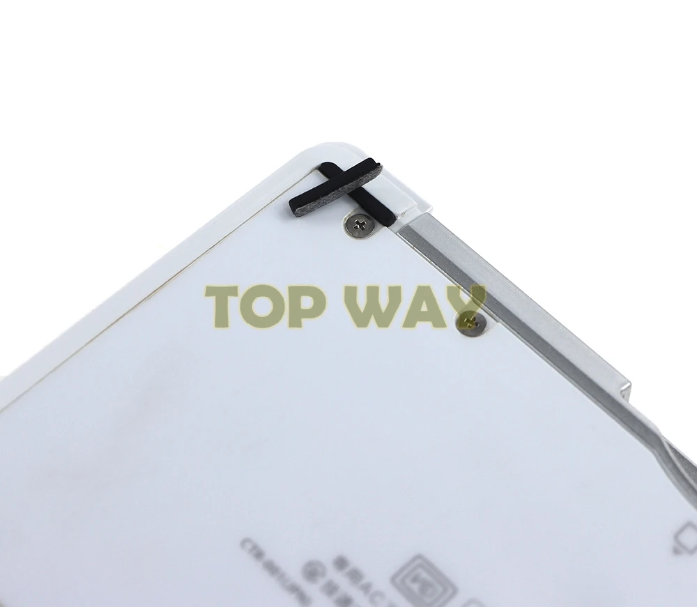 닌텐도 3DS 콘솔용 상단 스크린 전면 고무 발 커버, 하단 단추 후면 커버 고무, 3 세트