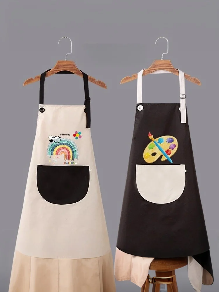 1 pçs sem mangas crianças pintura roupas de proteção meninos meninas à prova dwaterproof água artístico invertido comer babadores