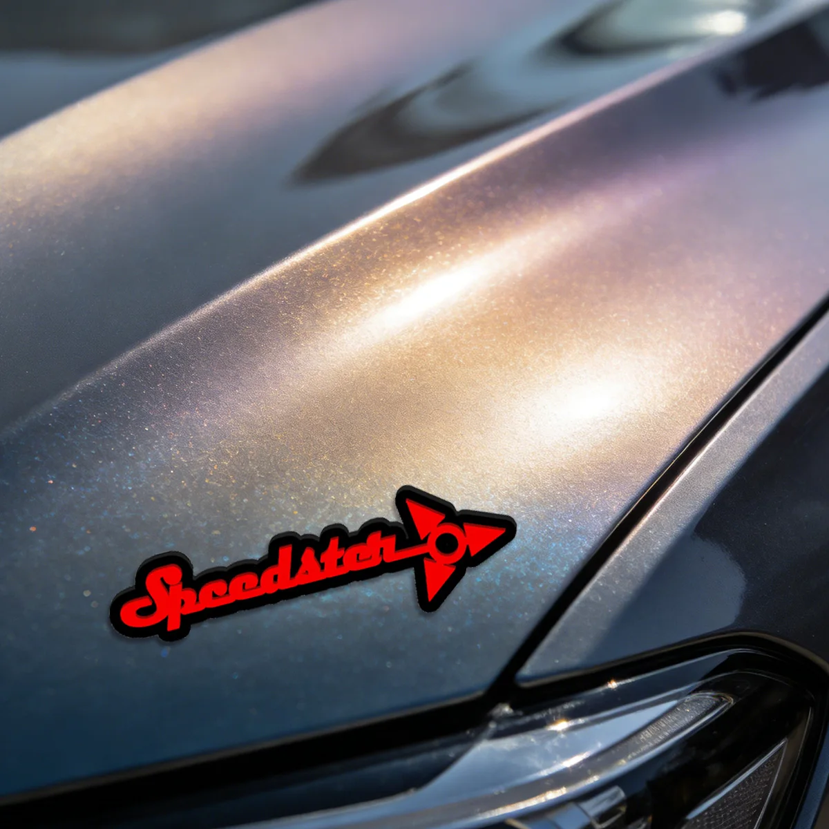 New Style Cursive Arrow Custom Acrylic Car Sticker Auto Rear Emblem Badge Decor Personalized Logo Accessories for Any Vehicle