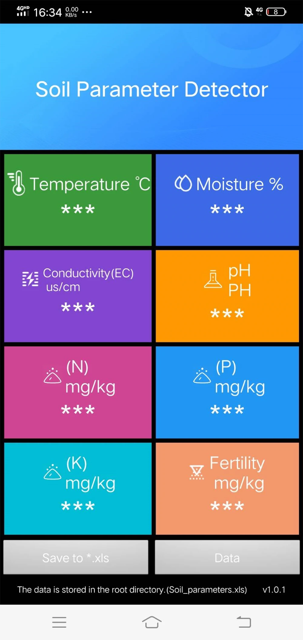 8-in-1-Bodentester, Boden-PH-EC-Messgerät, hohe Präzision, Temperatur, Feuchtigkeit, NPK, Fruchtbarkeitssensor, Detektor für Garten oder Bauernhof – Detail 2