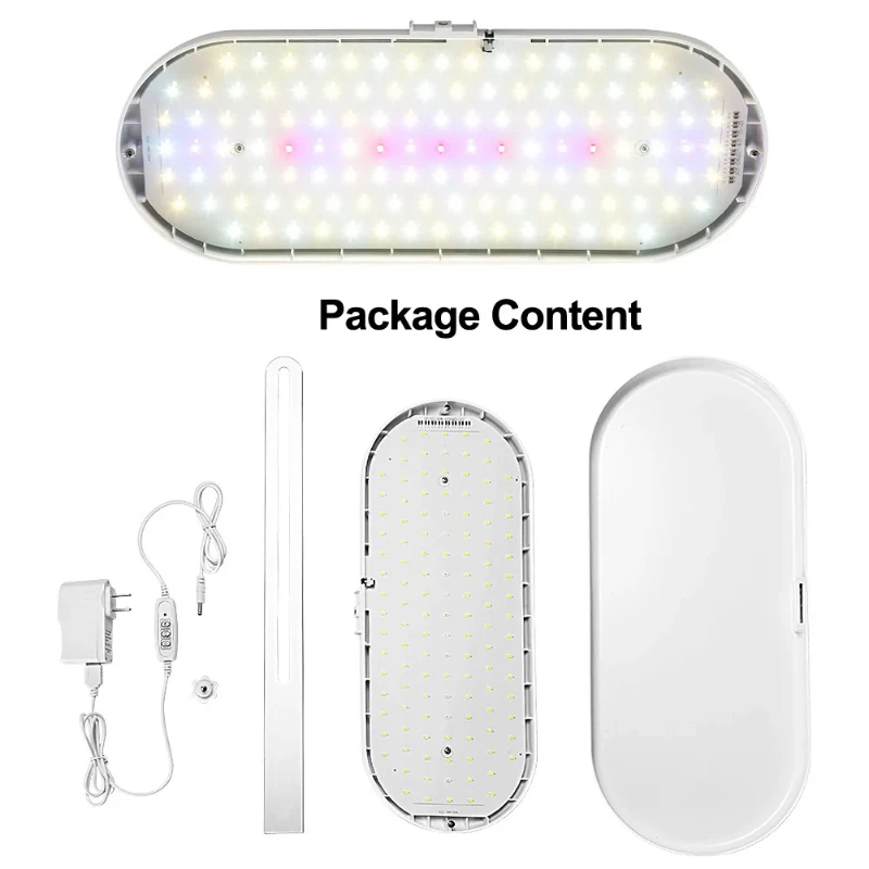 10W Full Spectrum LED Grow Light 2/4/8H Auto on/Off Timer 4-Level Dimmable Height Adjustable for Home Indoor Desk Plant Lighting