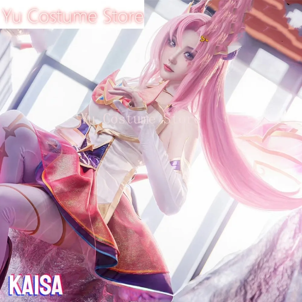 Yu Costume LOL Star Guardian Kaisa Cosplay Costume Cos Game Anime Party Uniform Hallowen Play Role Clothing New Full Set