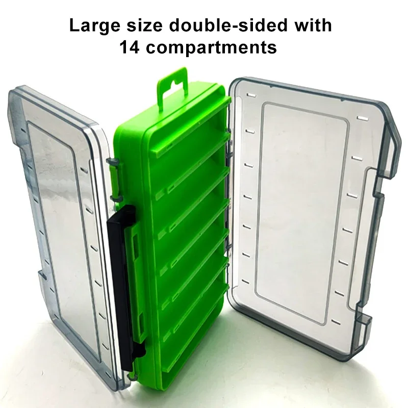 

Luya U-Size Wooden Shrimp Bait Box - Dual-Side Transparent Storage Case for Fishing Accessories & Lures