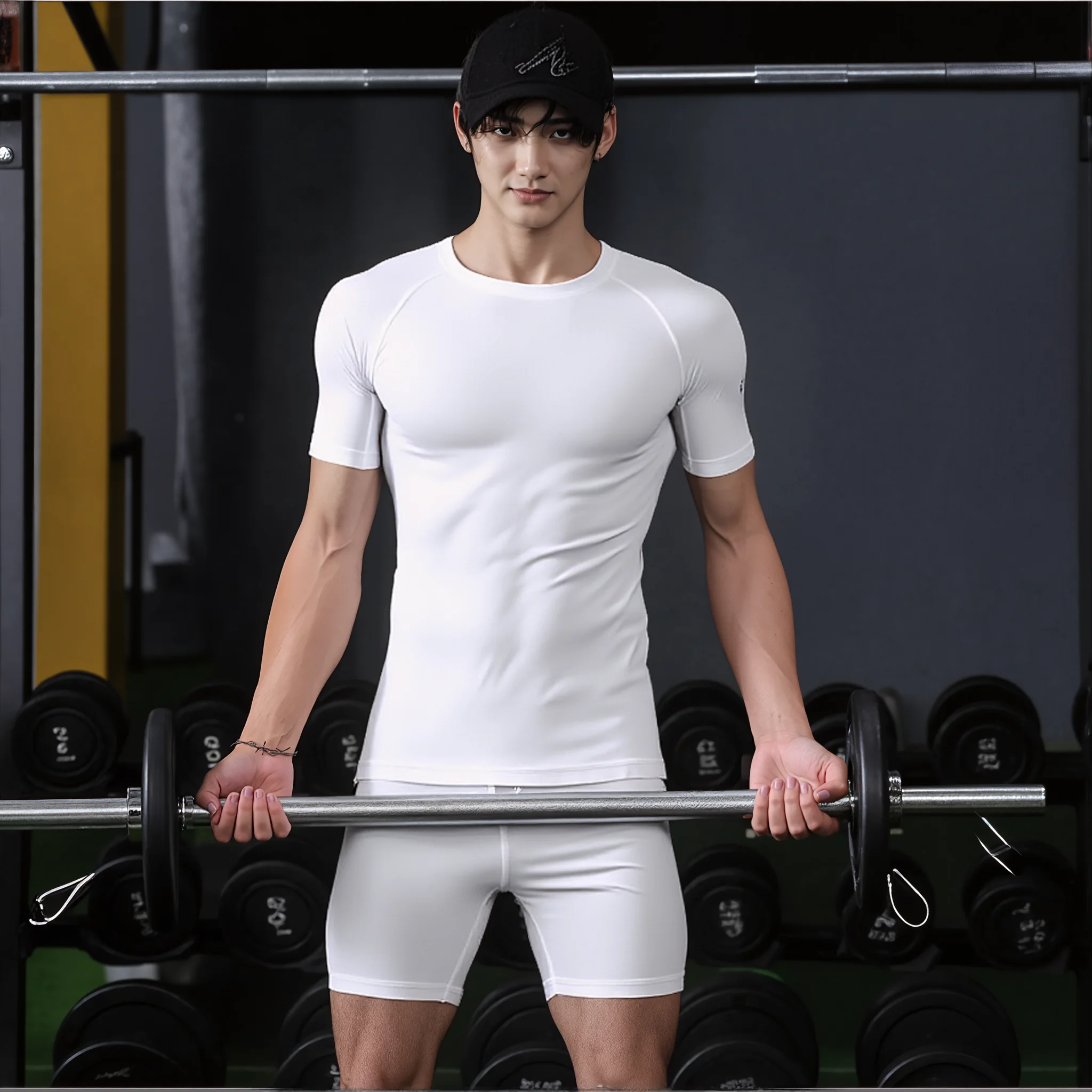 Veidoorn Herren-Kompressionsshirt, leistungsstarkes, schmal geschnittenes Workout-Top für Laufen, Fitnessstudio, Training, atmungsaktives, schnell trocknendes Sportshirt