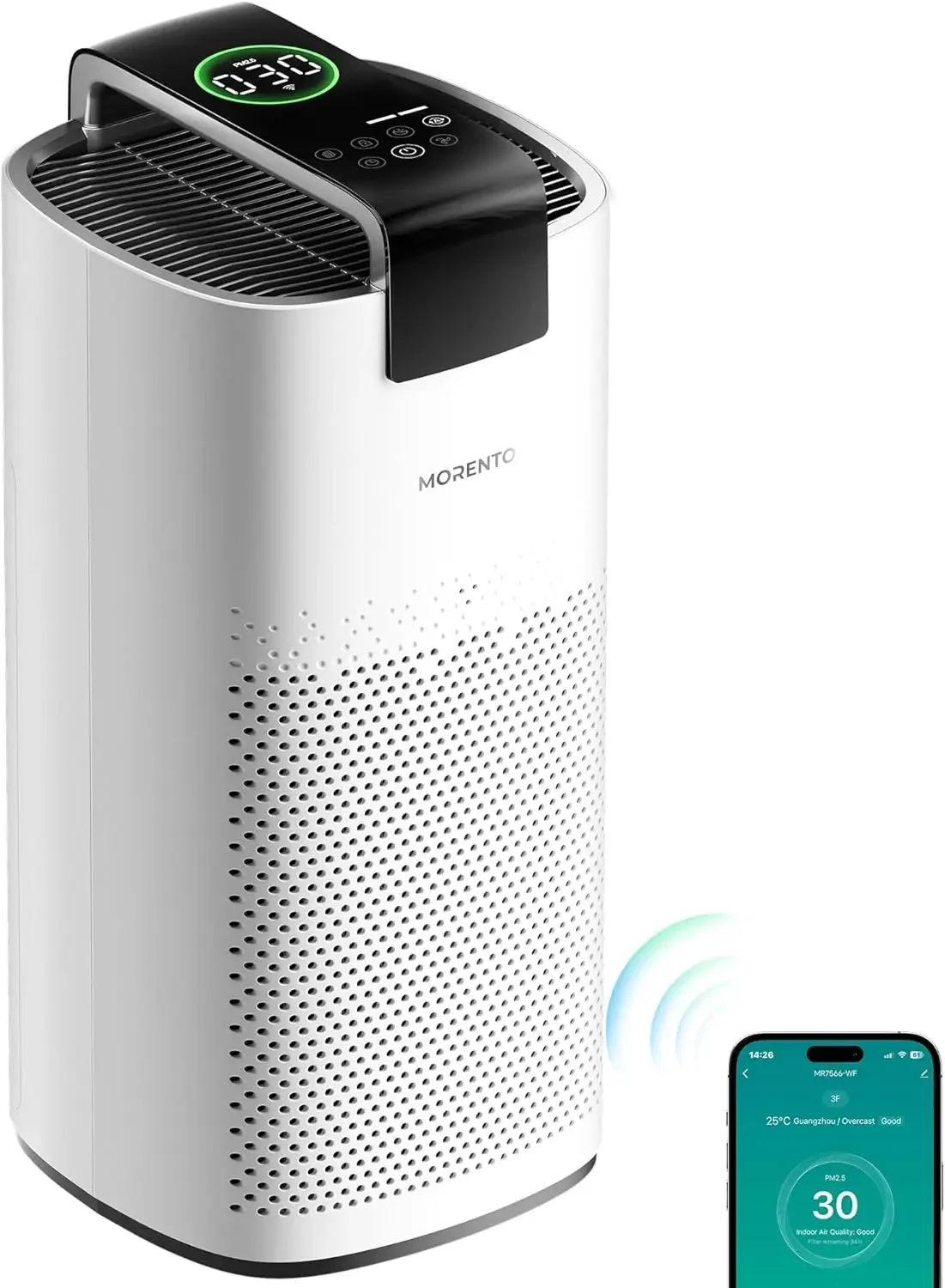 Air Purifiers for Home Large Room Up to 2050 Ft² with PM 2.5 Air Quality Sensor, Smart WiFi and Sleep Mode, Hepa Filters Filter