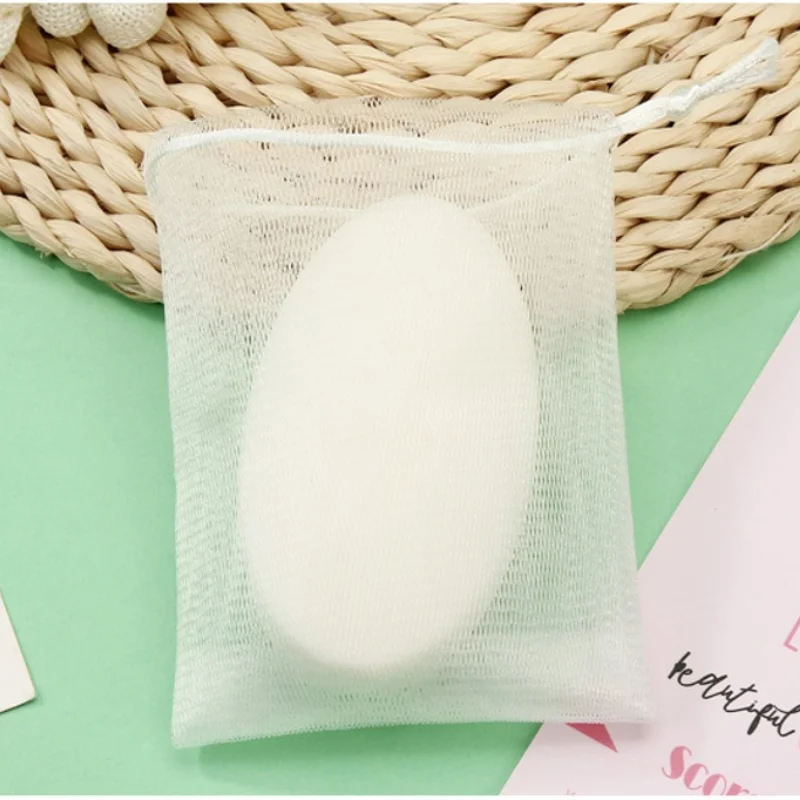 

10/50PCS Foaming Net Bag Bathroom Soap Exfoliating Mesh Bags For Shower Soap Foaming Net Portable Mesh Soap Bag Body Wash Soap