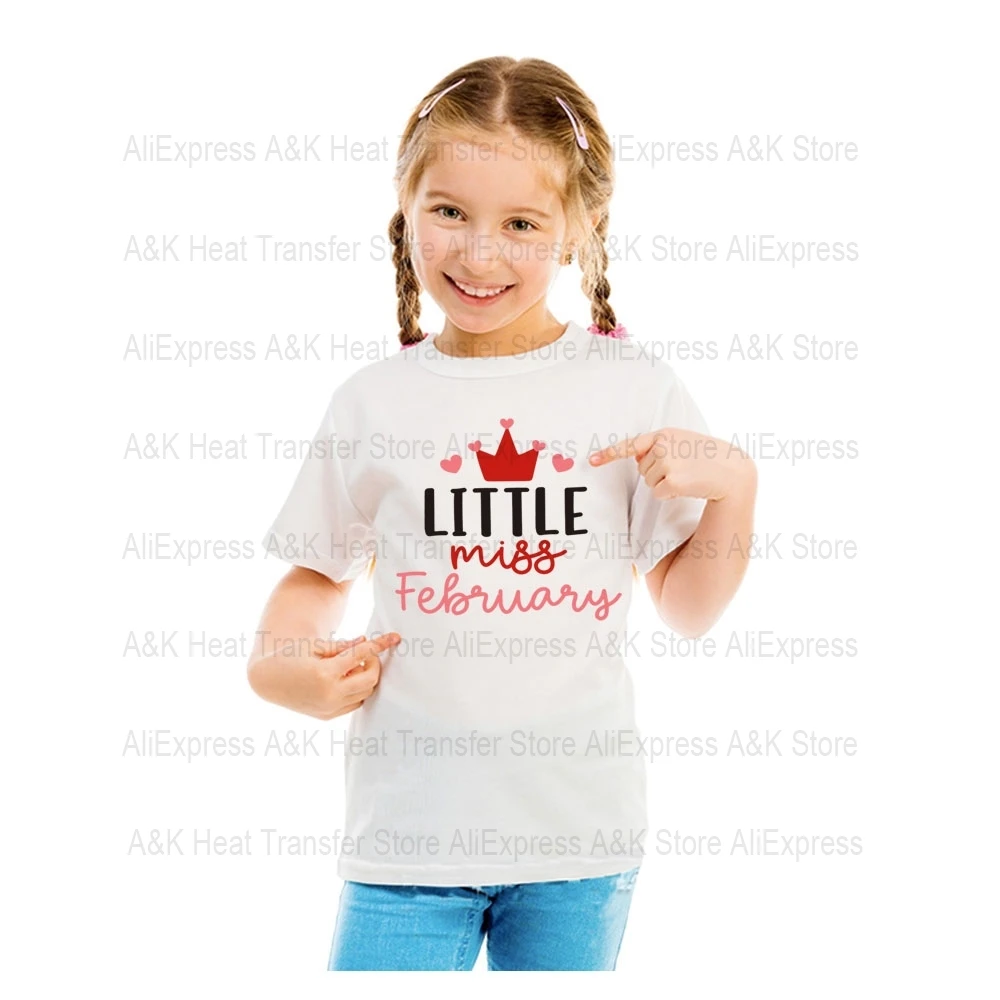 New Kids Valentine Clothing Patches Iron On Heat Transfer On Childre Clothes DIY Trend Transfer Printing T-shirt Washable Viny