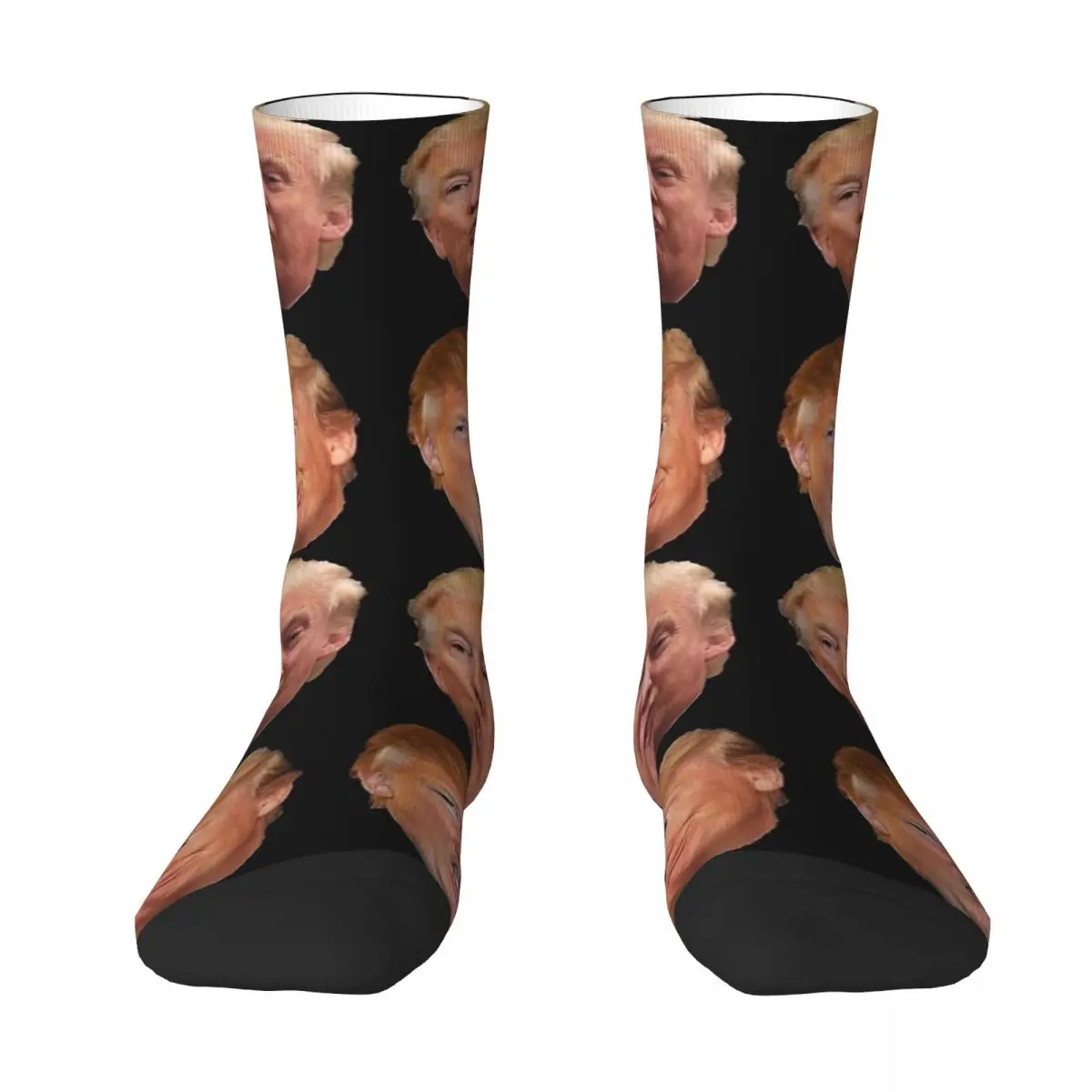 Funny Trump Heads Socks Retro Stockings Spring Non Skid Adults Men Socks Breathable Design Outdoor Sports Socks