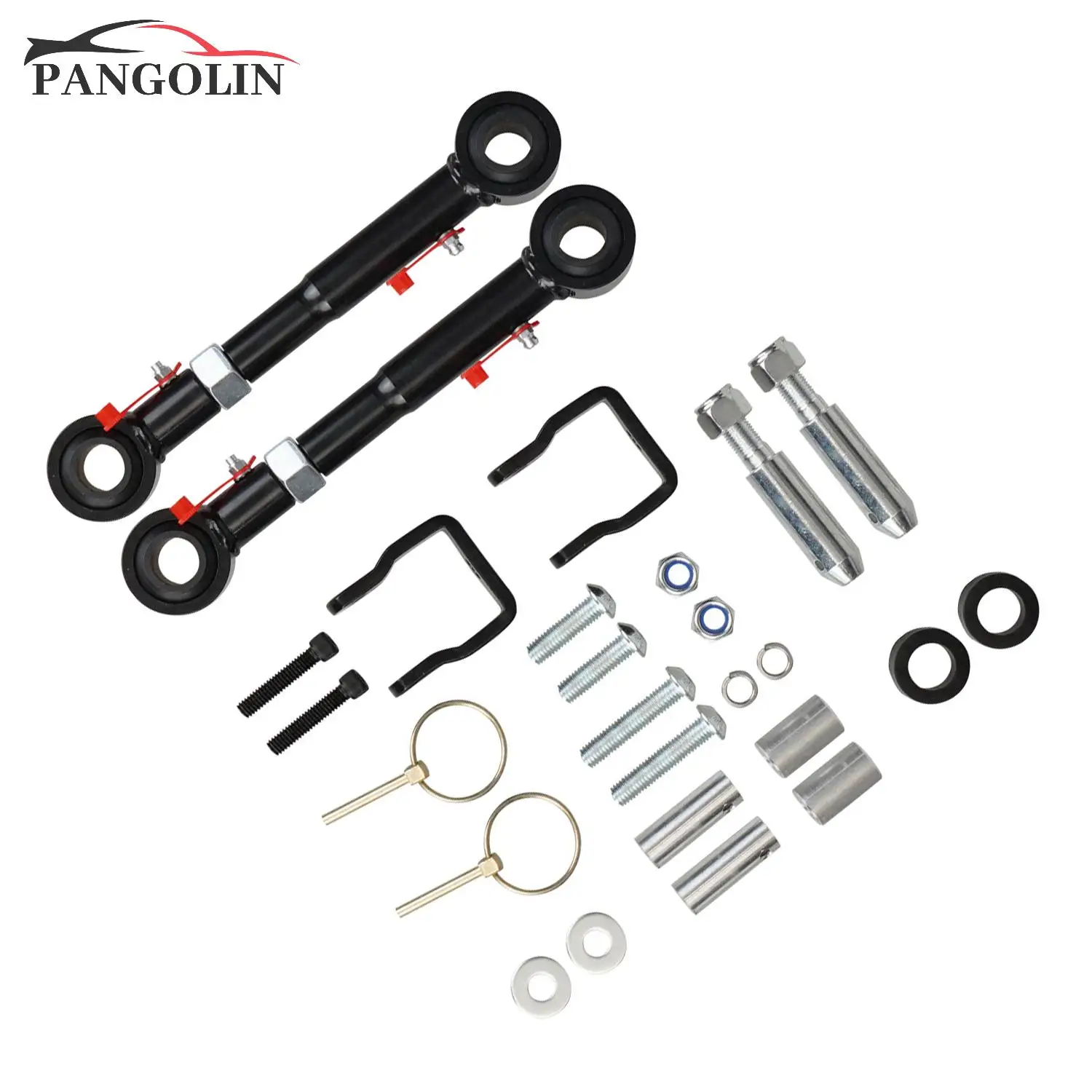 2Pcs New 9.6 inches Front Sway-bar Quicker Disconnect System for 07-18 Jeep Wrangler TJ / 2.5