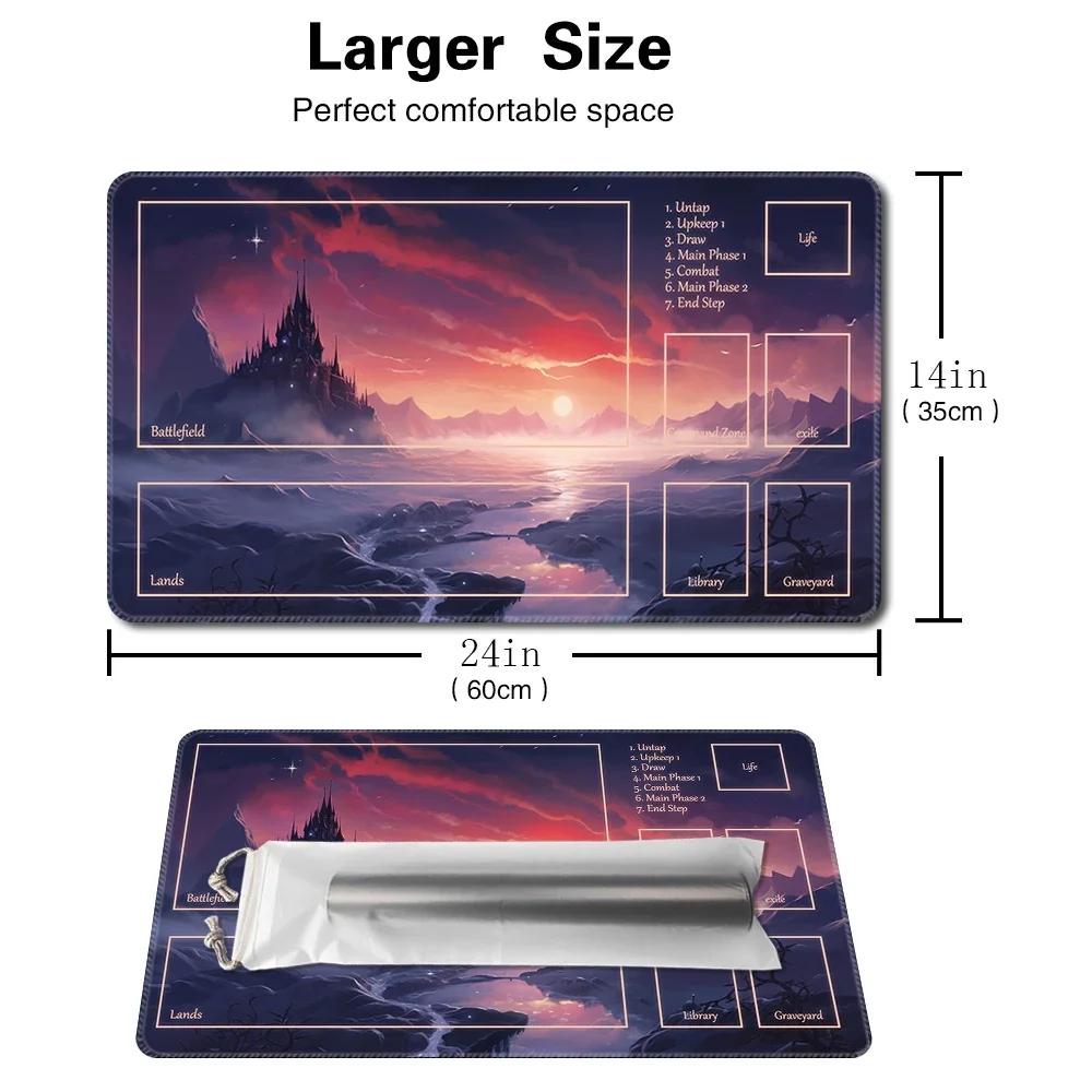 The Morning-Board Game MTG Playmat Table Mat Game Size 60X35 CM Mousepad Compatible for TCG CCG