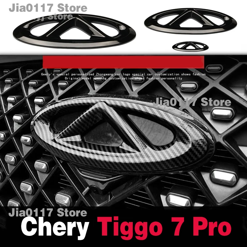 For Chery Tiggo 7 Pro 2024 2021 2023 Styling Plastic Rear Emblem Front Grille Badge High-end Decals Auto Exterior Decoration