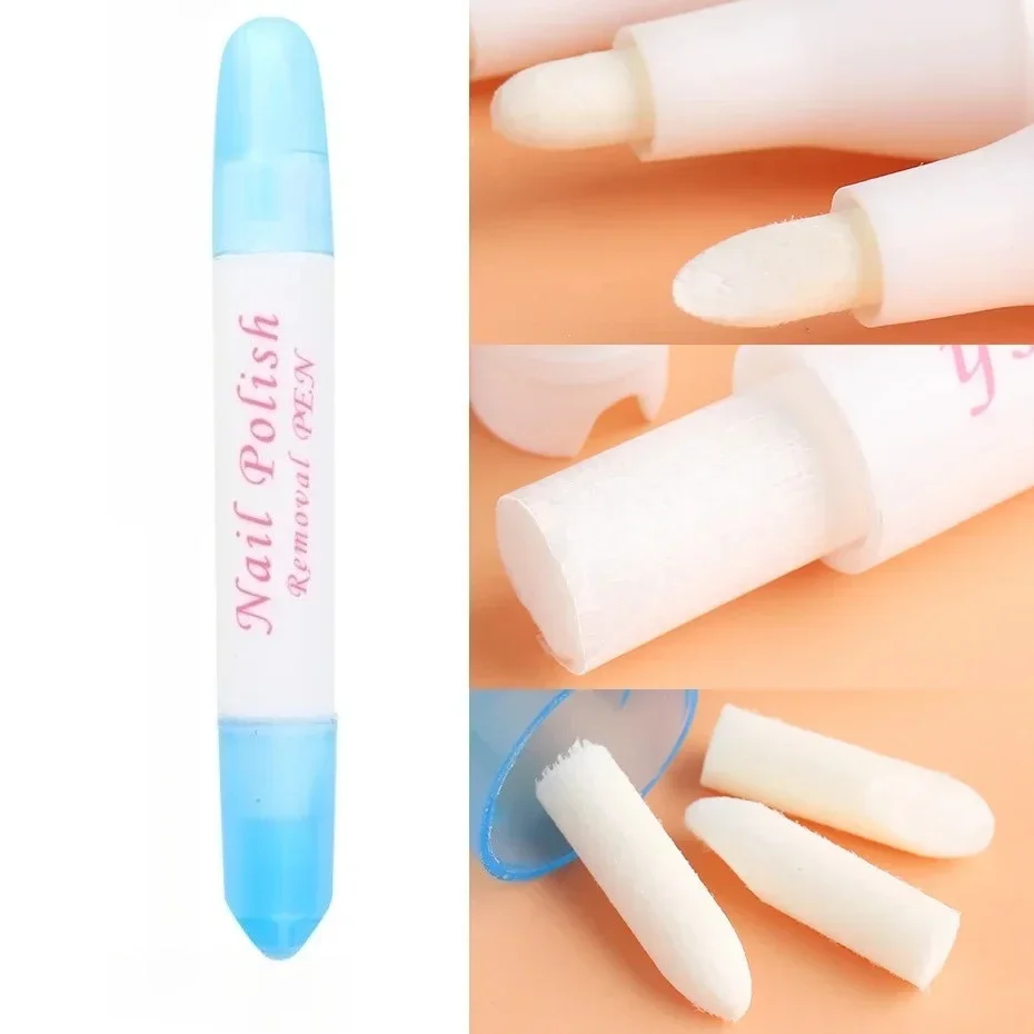 1pcs Removal Pen UV Gel Nail Polish Remover Pen Nail Art Corrector Manicure Cleaner Erase Pen +3 Tips Refillable Tools